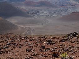 landscape of Volcano in Hawaii Maui