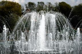 Fountains Water Spouting at park