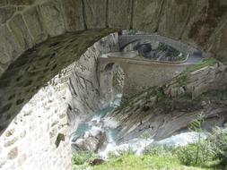 historical Schollenen Gorge Gotthard