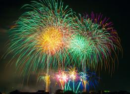 colorful Festival Fireworks Light