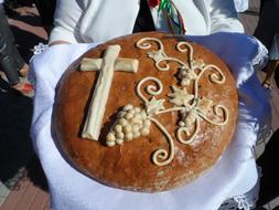 homemade bread at the harvest festival