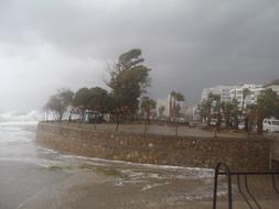 storm on the coast of Antalya