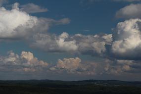 Clouds sky horizon