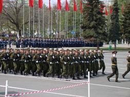 Parade at Victory Day in Samara