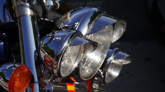 Chrome Motorcycle Lamps