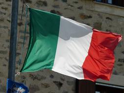 Flag Italy Blow