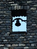 Bell Window on Stone Facade