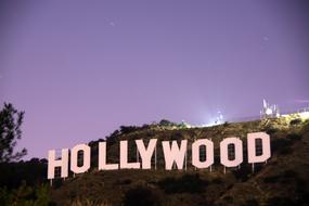 Hollywood letters in California, USA