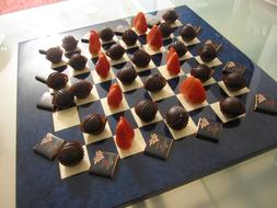 Chocolate Gourmet Fine on Chess Board