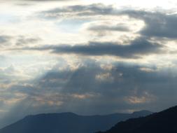 Clouds Sunbeam sky