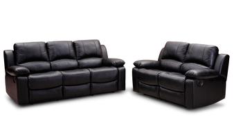 Black leather sofa, at white background, clipart