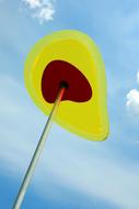 fine art in the form of a yellow flower under the sky