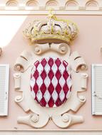 crown on the coat of arms of monaco