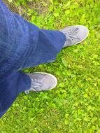 Boots Jeans on Grass