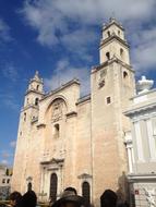 Stone historical Merida cathedral