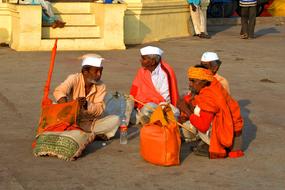 India Men Sadhus Of