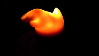 Candle Flame at dark