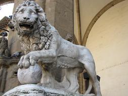 lion as donatello sculpture