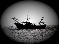 Fishing Boat Shadow