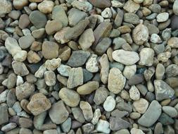 white gray gravel