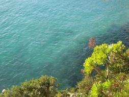 top view of the mediterranean coast