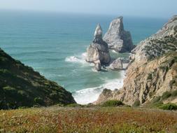 Rocky White Cliffs on Sea