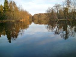 Lake Mirroring Sky
