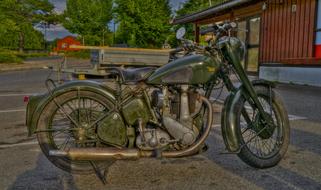 oldtimer Bsa Motorcycle Norway