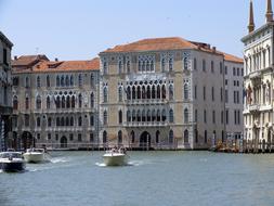 Venice Lagoon on a sunny day on a clear day