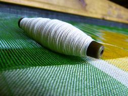 Silk Yarn Thread Spool close-up