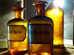 Old Pharmacy Glass Bottle