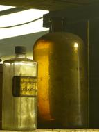 Old Pharmacy Glass Bottles