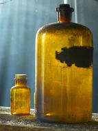 brown Old Pharmacy Glass Bottle