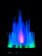 Water Fountain Illuminated