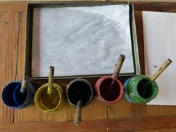 Colorful Paints and Paper