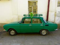 Auto Green Old near the old window
