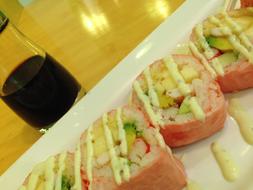 Sushi at Dinner Fish