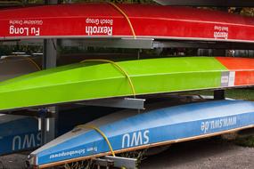 Boats Colorful Red