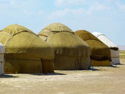 green yurts of nomads