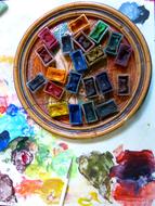Colorful Watercolor Paint