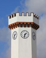White Sky clock Tower