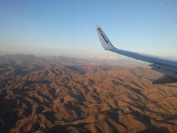 Aerial View of desert Land