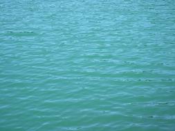 calm water with shallow waves at sea