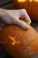 Orange Pumpkin carving