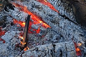 Glowing Fireplace Ember