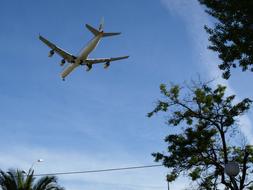 Aircraft at flight on Sky