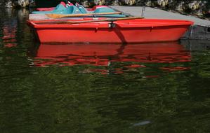 red Boat at port