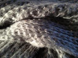 Grey Scarf Wool