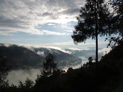 landscape of Danube Cloudiness