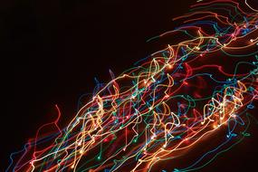 colors lines fireworks